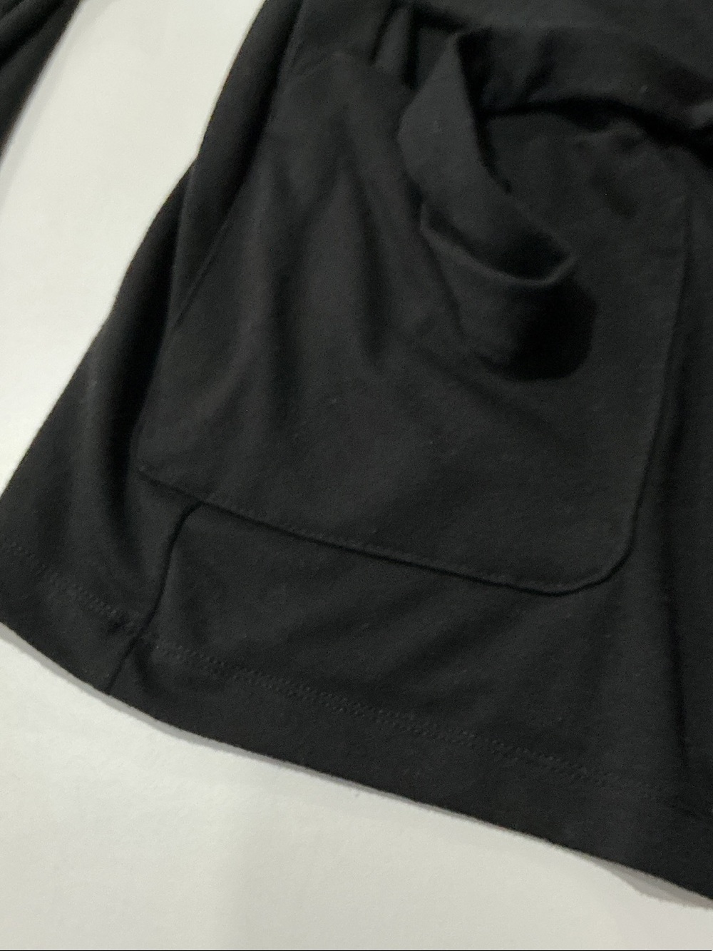 Jones New York Black Hooded Wrap Cardigan - Picture 7 of 14